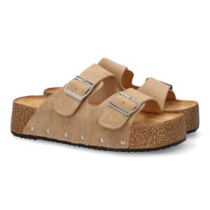Sandalias Kaki de Plataforma Anatómica