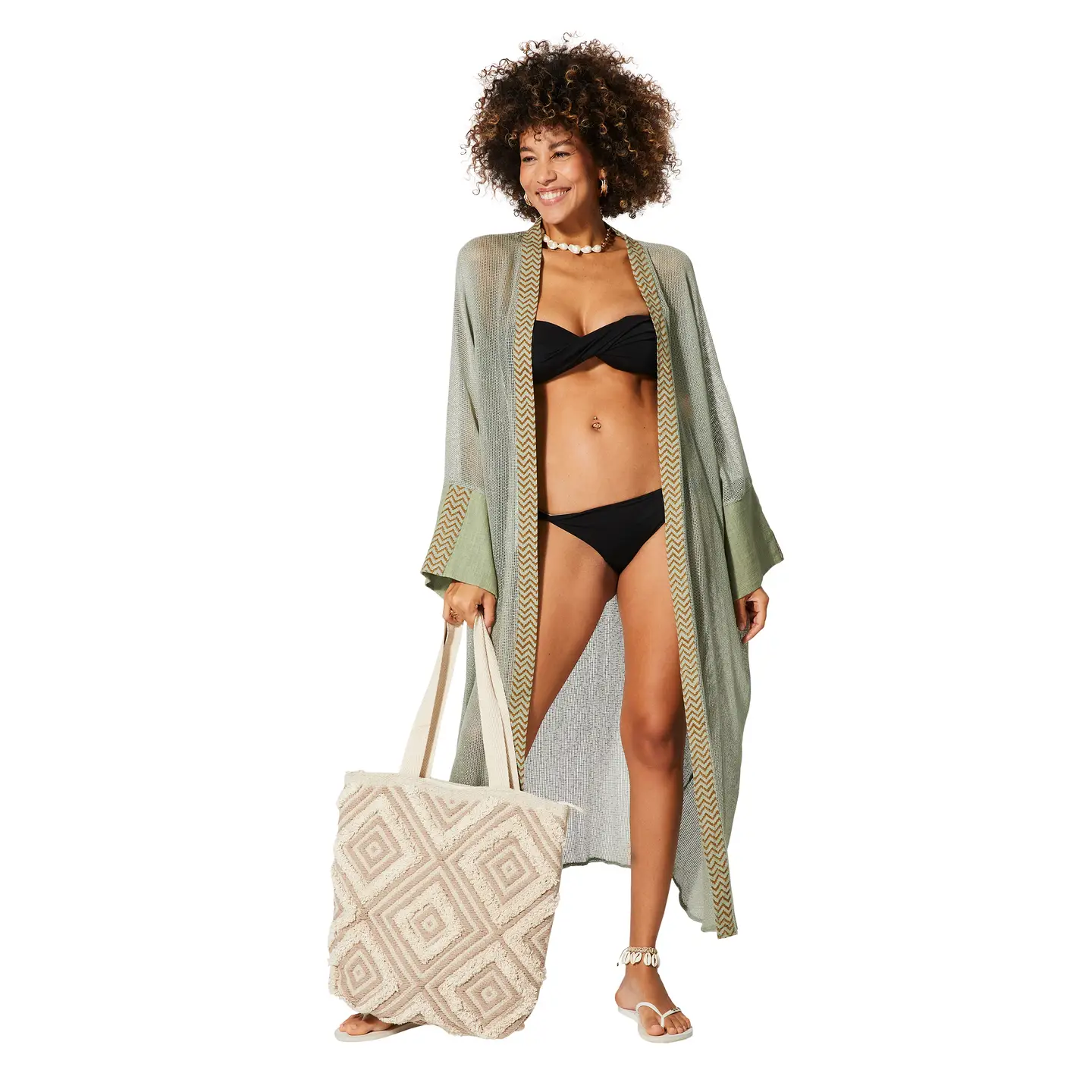 Kimono Largo Costa Esmeralda · Verde