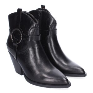 Botín cowboy para mujer, Cómodo y elegante, Diseño Moderno – Negro