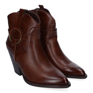 Botín cowboy para mujer, Cómodo y elegante, Diseño Moderno – Marrón