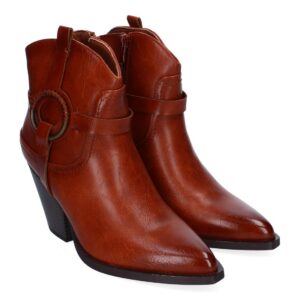 Botín cowboy para mujer, Cómodo y elegante, Diseño Moderno – Camel