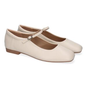 Bailarina tipo francesa con hebilla – Beige
