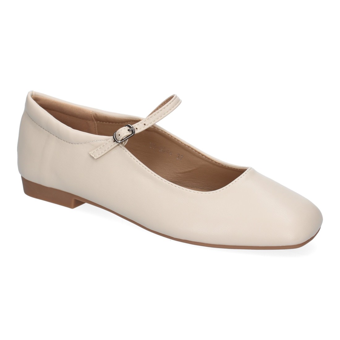 Bailarina tipo francesa con hebilla – Beige - Imagen 3
