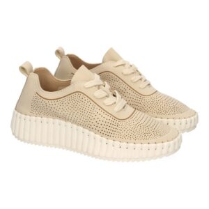 Zapatillas Casual para Mujer, Comdodas y Elegantes, Diseño Moderno Calado - Beige