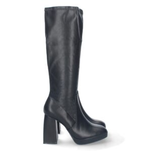 Bota de Tacón con Cremallera – Negro