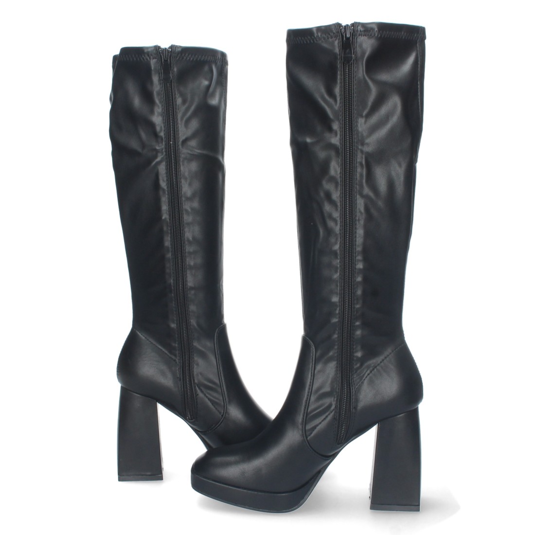 Bota de Tacón con Cremallera – Negro - Imagen 5